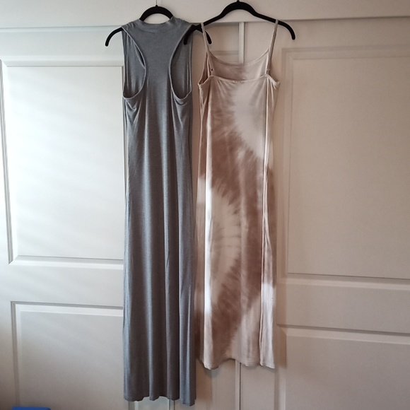 TWO Maxi T-Shirt Dresses for Summer Tie-Dye & Grey fit 4/6 Small - Picture 4 of 10